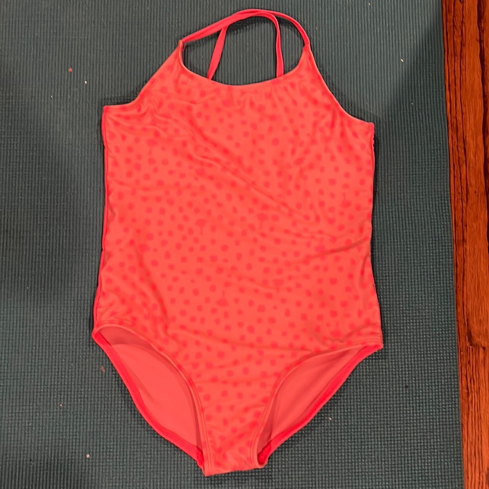 Girls Coral Bathing suit xl 14 plus